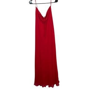 Australian Designer Liz Jordan Red Slip Dress AU size 16 US size 12.